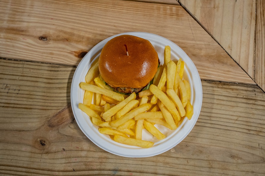 Bahamian Burger & Fries